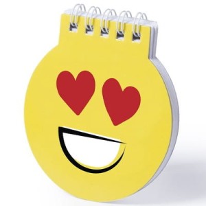 Notatnik "uśmiechnięta buzia" (hearts)