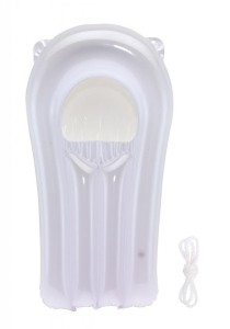 Nadmuchiwany mini materac, SPLASH, biały