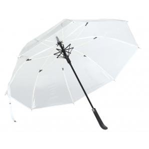 AUTOMATYCZNY PARASOL VIP, BIAŁY, TRANSPARENTNY