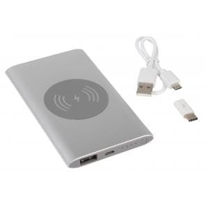 POWERBANK WIRELESS POWER, SREBRNY 