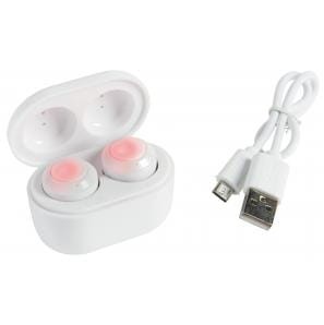 SŁUCHAWKI BEZPRZEWODOWE DOUSZNE NEXT GENERATION, BIAŁY  