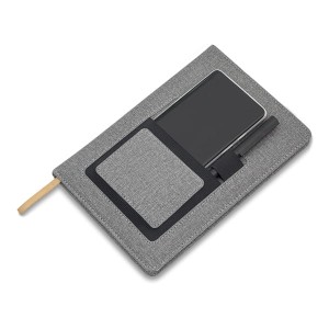 Notes z kieszonką na telefon Irun, szary R64265.21