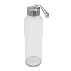 Butelka szklana Aqua Flow 500 ml, transparentny R08189.00