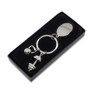 Brelok z motywem sportowym GymKey, srebrny R73132.01