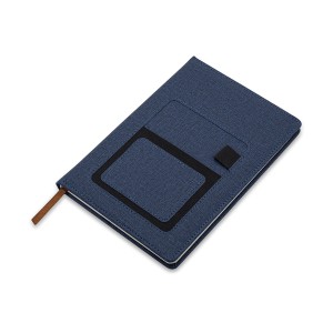 Notes z kieszonką na telefon Irun, granatowy R64265.42