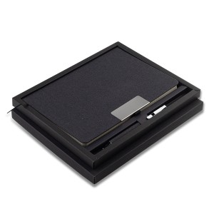 Notes z długopisem w pudełku Plata, czarny R17018.02