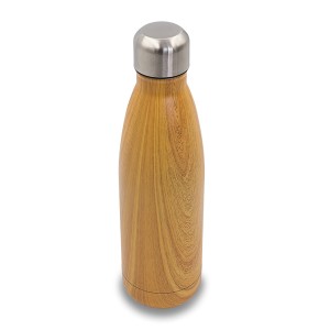 Butelka termiczna Woody 500 ml, brązowy R08205.10