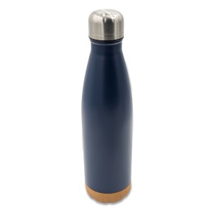 Butelka termiczna z korkowym spodem Jowi 500 ml, granatowy R08445.42