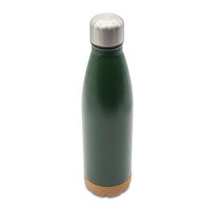 Butelka termiczna z korkowym spodem Jowi 500 ml, ciemny zielony R08445.51