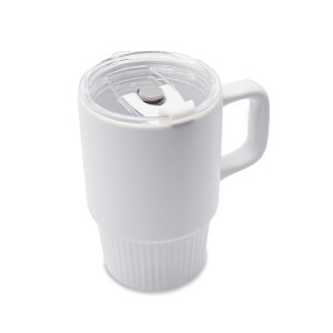 Kubek ceramiczny Azzurro 440 ml, biały R85323.06