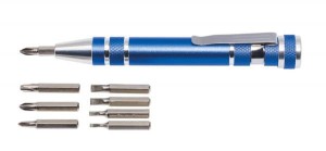 Uchwyt na bity, 8 bitów, MICRO, niebieski