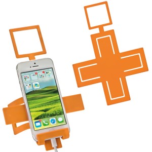 Uchwyt na telefon, kolor pomarańczowy