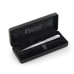 Długopis przekręcany Charles Dickens w pudełku