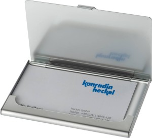 Metalowe etui na wizytówki cornwall'