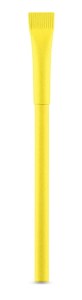 Długopis papierowy żółty