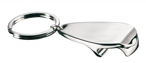 Brelok z otwieraczem do butelek, srebrny