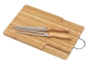 Deska do kroj., Bamboo-cut, ze sztućcami