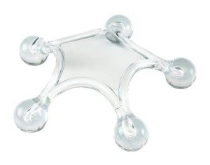 Przyrząd do masażu, STARFISH, przezroczysty