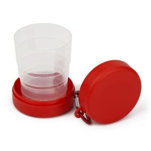  Składany kubek do picia 220 ml z karabińczykiem 